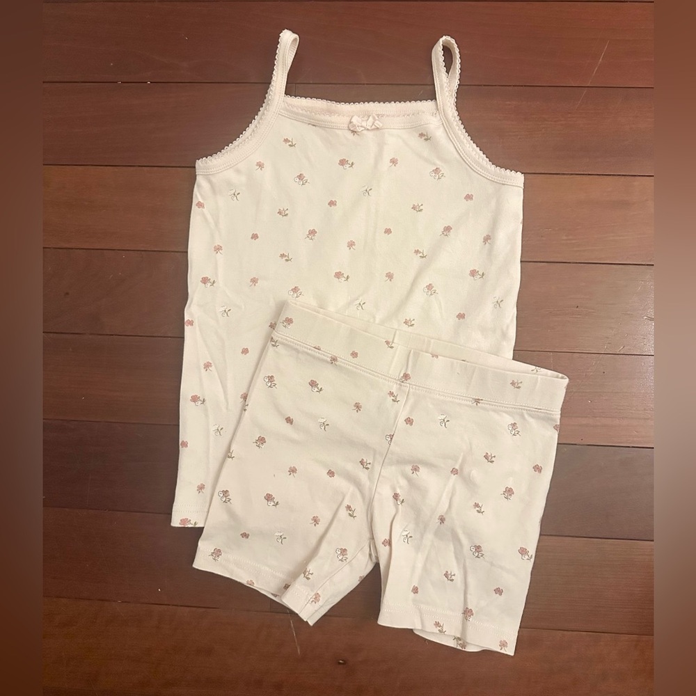 JAMIE KAY SINGLET & BIKER SHORTS SET MEREDITH MORGANITE SIZE 7Y